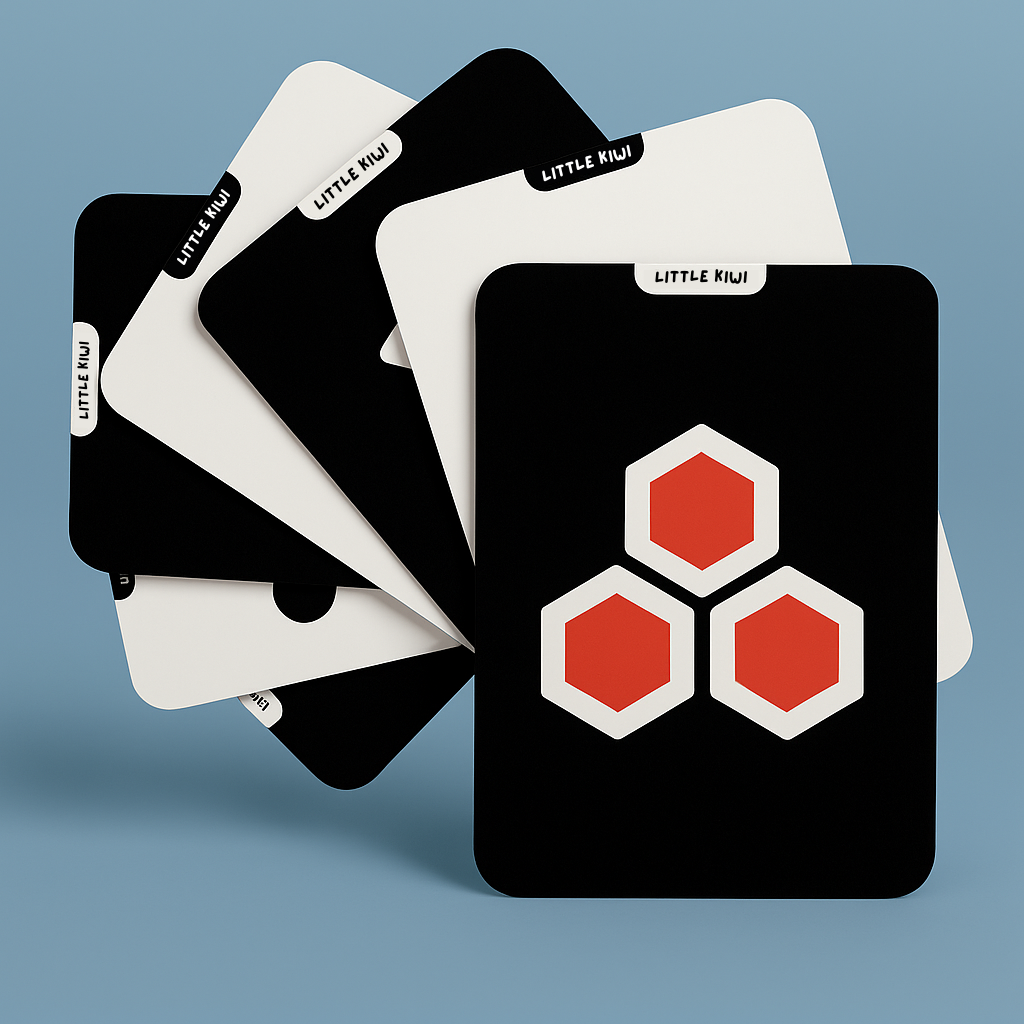 Premium Baby Sensory Cards – 20 Double-Sided High-contrast Cards for Newborn Visual Development