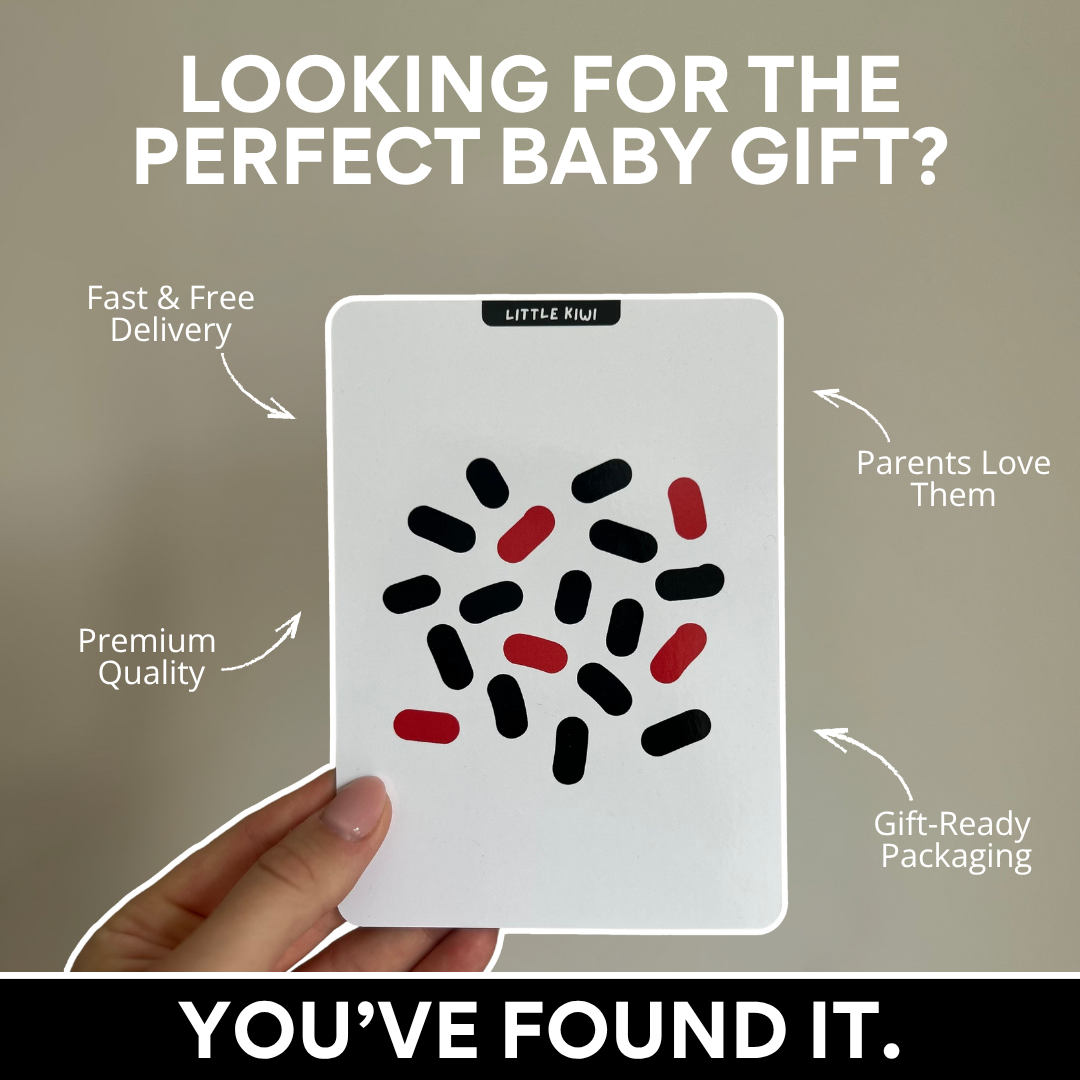 Premium Baby Sensory Cards – 20 Double-Sided High-contrast Cards for Newborn Visual Development